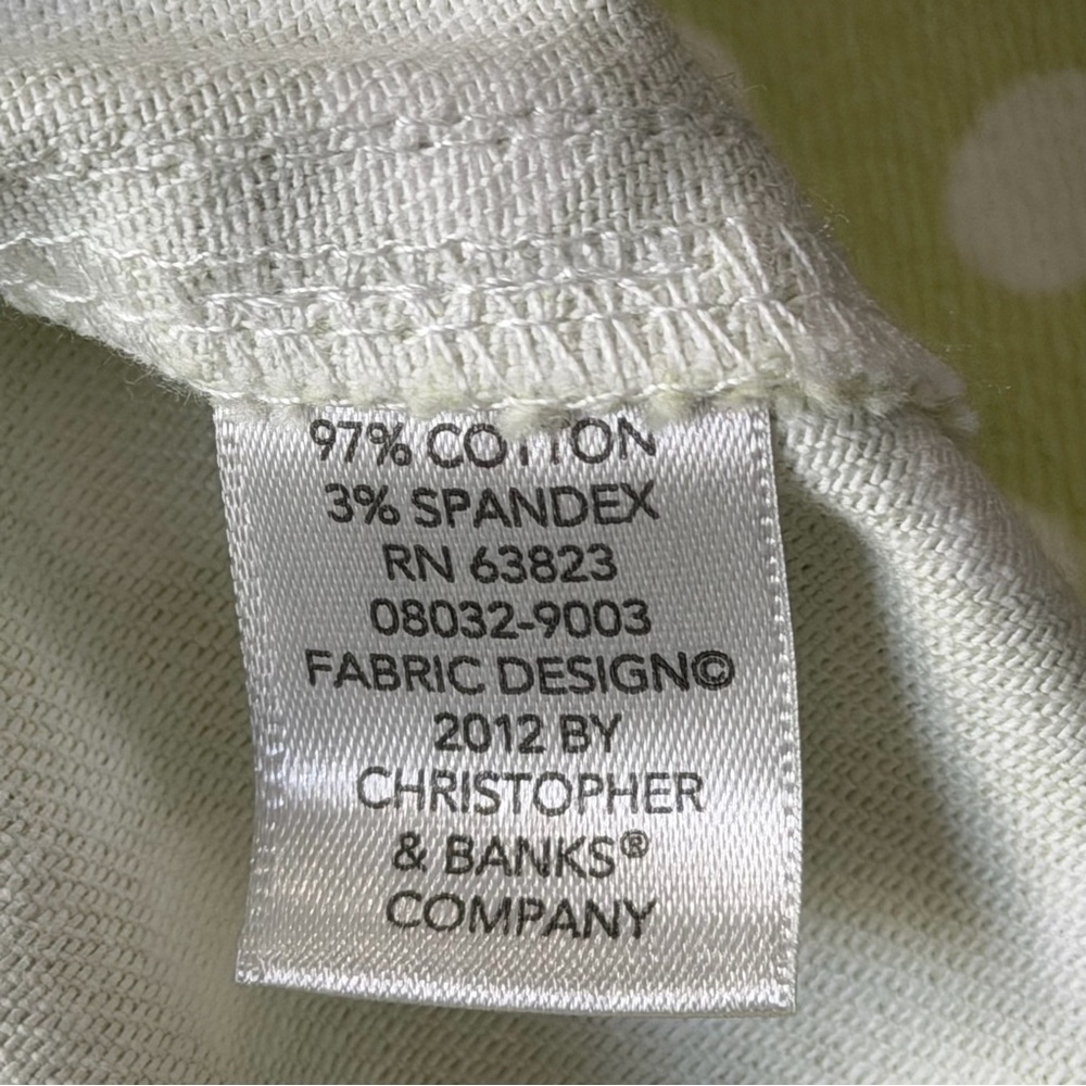 Christopher & Banks Green Polka Dot Jean Jacket - Picture 8 of 11